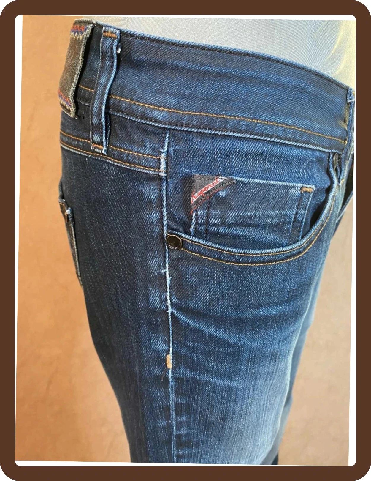 Jeans brutos retos Kaporal 5 T38 Modelo BONY Regular, denim autêntico e elástico – photo 9